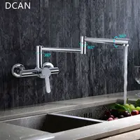 Kitchen Sink Faucets Brass Chrome Fold Kitchen Faucet Extension Hot&Cold Water Kitchen Faucets Mixer Tap Folding Bar Sink Faucet
