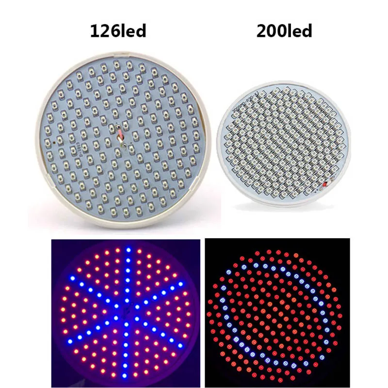 126 200 led светильник для выращивания растений E27 лампа комнатных цветок
