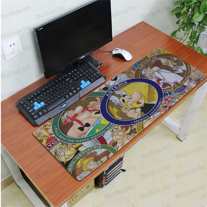 Lock Edge 40X90cm Babaite крутой Asterix Obelix индивидуальные коврики для мышки ноутбук коврик для мышки в стиле аниме большой коврик для мыши клавиатуры коврик - Цвет: Lock Edge 40X90cm