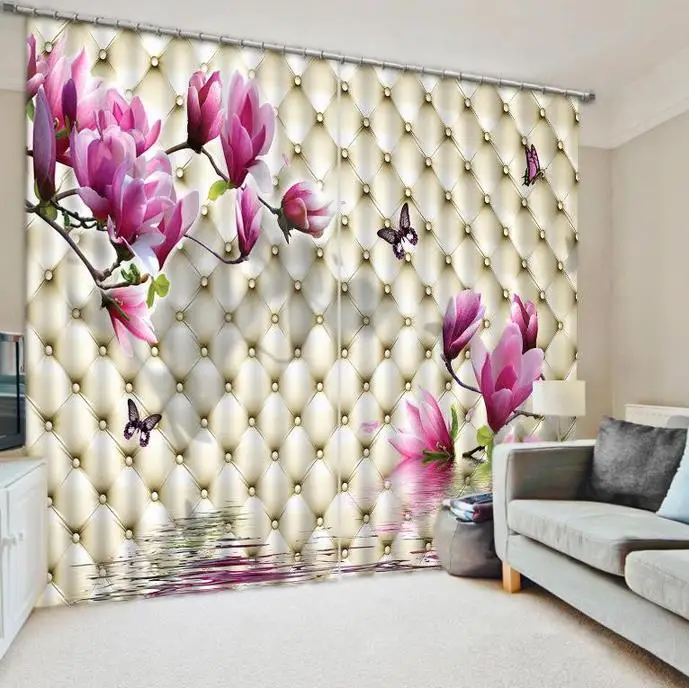Современные декоративные занавески на окна дивана Элегантные 3D для гостиной