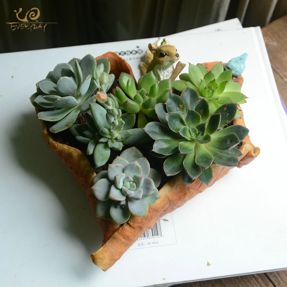 Everyday Collection Resin Animal Flower Pot Fairy Garden Plant Pots For Succulents Decorative Home Desktop Flowerpot Decoration | Дом и сад