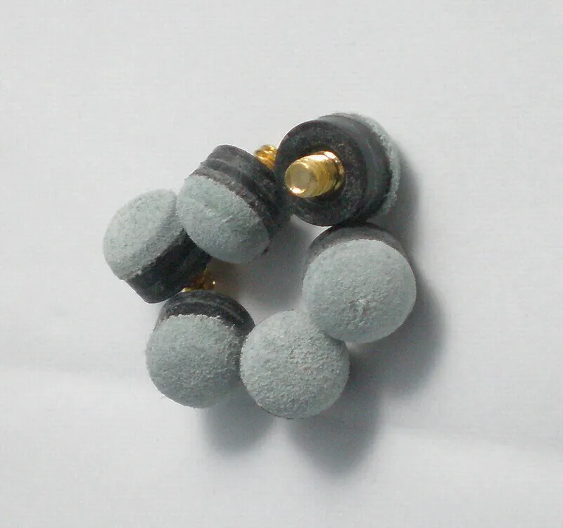 Бесплатная доставка 12 шт./лот 9 мм бильярдный снукер стол винт кия наконечник