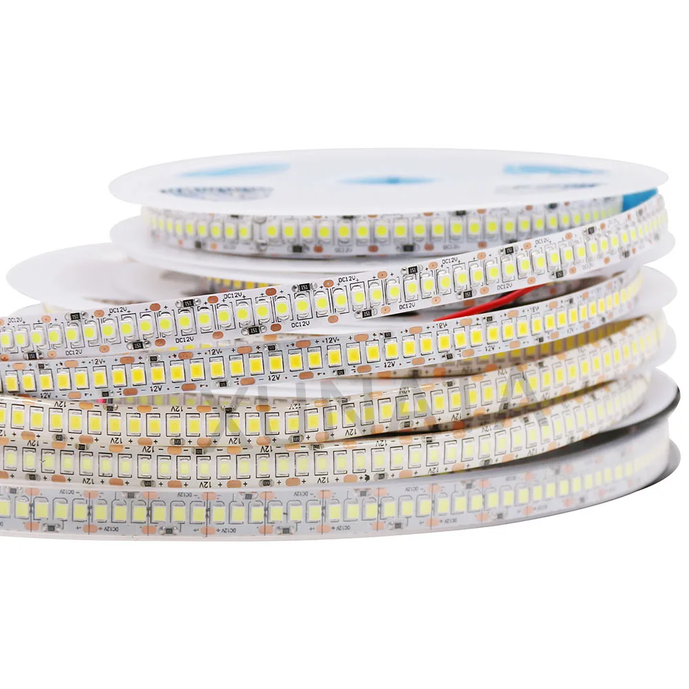 

LED Strip Light 12V 2835 5m 240LED/M 60LED/M 300/600/1200 Leds Waterproof IP65 Flexible Ribbon LED Tape Lights Cold Warm White