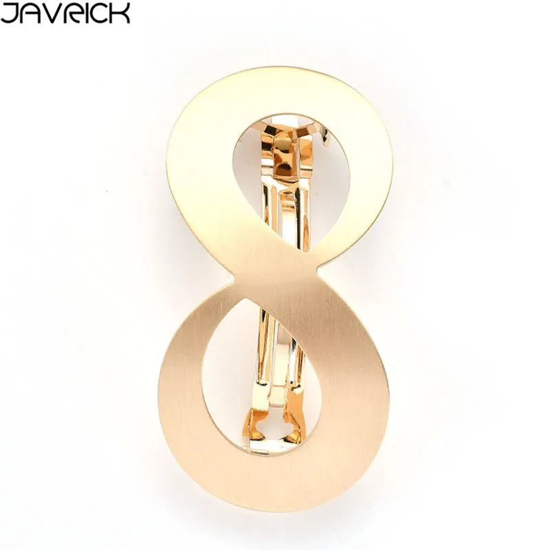 Minimalist Geometric Three Oval Hair Clip Ladies Glitter Rhinestone Metallic Hairpin Wedding Bridal Side Bangs Updo DIY Barrette |