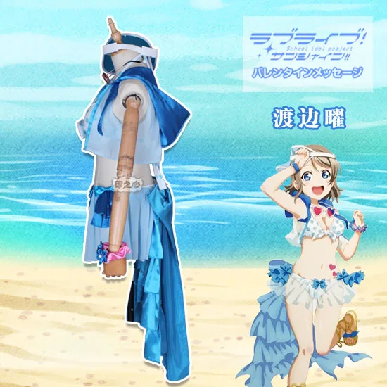 Love Live!Sunshine! Aqours SIC12 Летнее платье Бикини таками Чика Куросава Рубиновая униформа