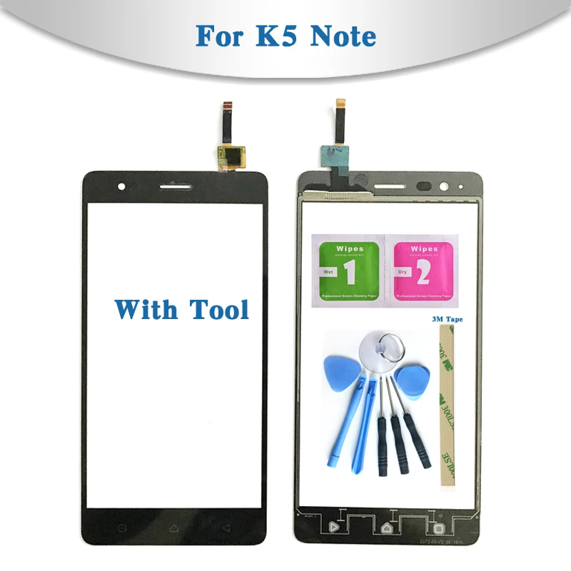 Высокое качество 5 &quotдля Lenovo K5 Note K52 T38 сенсорный экран дигитайзер сенсор внешняя