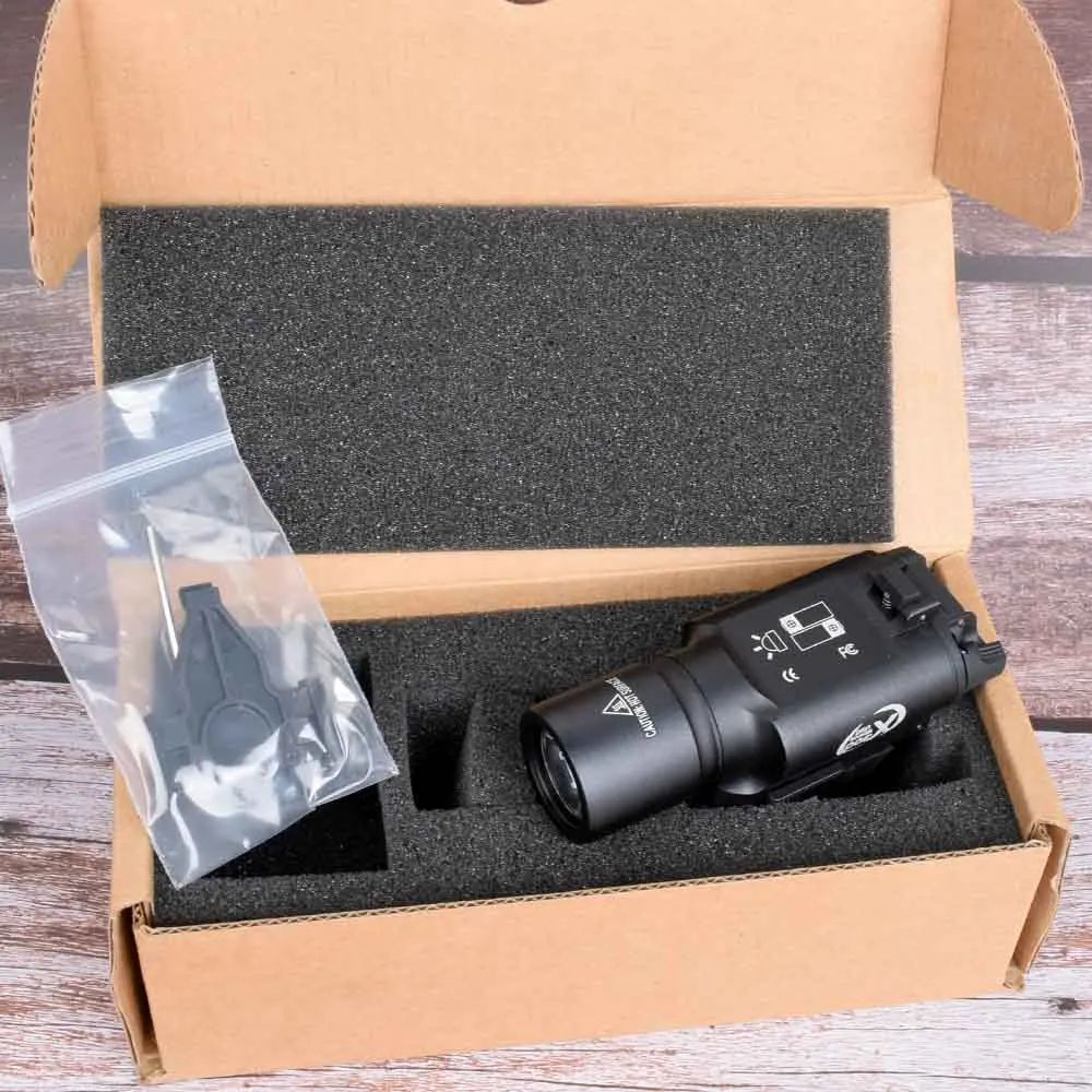 Hunting sight Tactical X300 LED Weapon Light Pistol Lanterna Airsoft Flashlight with Picatinny Rail for | Спорт и развлечения