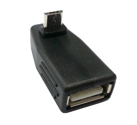 Бесплатная доставка DHL 1000 шт./лот 90 градусов вниз угол 5Pin Micro B штекер USB A Женский M/F