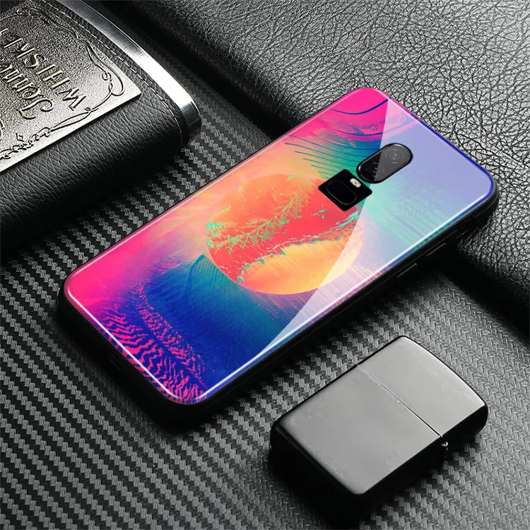 Neon Retrowave 80s винтажный абстрактный чехол из закаленного стекла 1+ 6 Мягкий силиконовый чехол для телефона, чехлы для OnePlus 6 6T 7T Pr