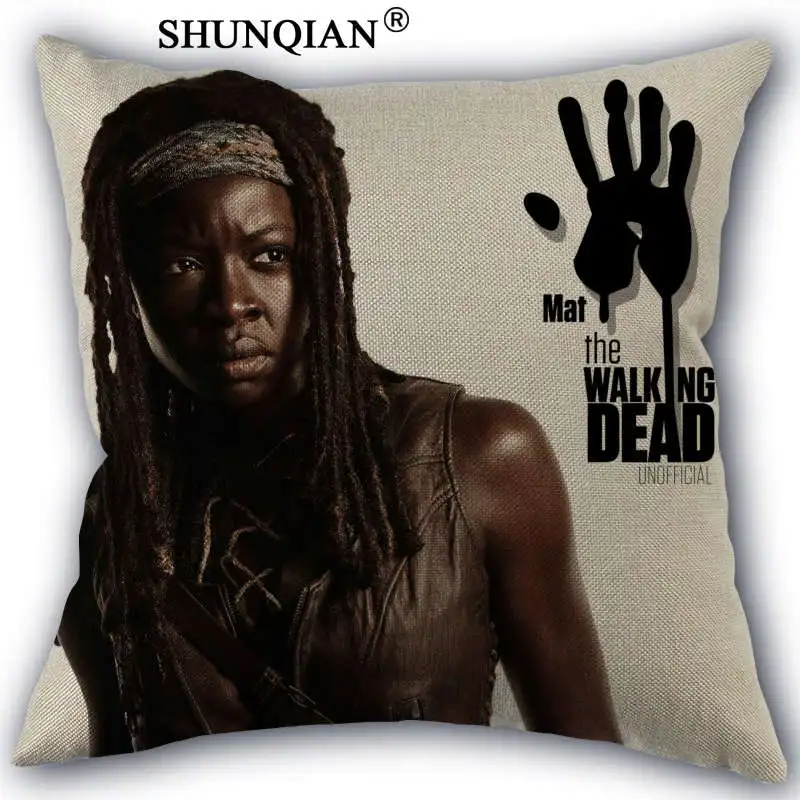 WJY424 чехол с изображением ходячих мертвецов декоративная подушка 45x45 см | Дом и сад
