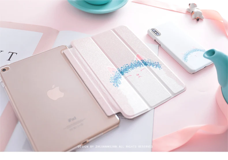 Шапка Cat Чехол-книжка на магнитной застежке Чехол для iPad Pro 9,7 11 air 10,5 10,2 12,9 мини-платье на возраст 2, 3, 4, 5, планшет чехол для нового iPad 9,7 5th 6th 7th чехол