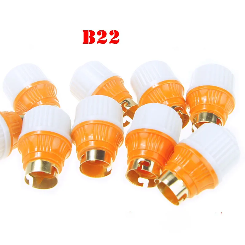 

5pcs B22 Bayonet Hanging Lamp Holder Base Thickening Old-fashioned Household Led Bulb Light Sockets