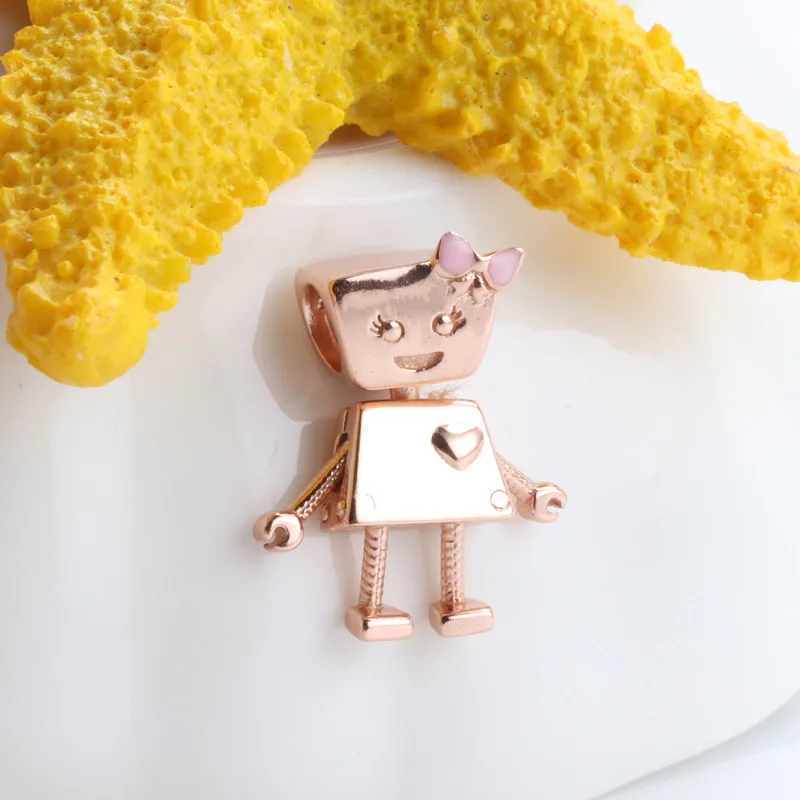 Fashion Original Pan Charms Bracelet for Women Puppy Bead Dog Pet Animal Robort Kawaii Beads Jewelry Making Accessories | Украшения и