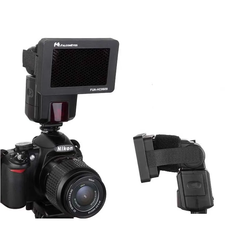 Комплект для вспышки FALCON EYES Honeycomb Grip с 10 цветными гелями Canon Nikon YONGNUO Metz Nissin flash Gun