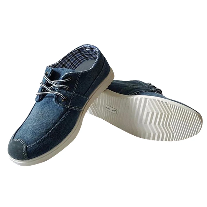 Мода 2017 г. Для мужчин повседневная обувь Джинсовая парусиновая джинсовая