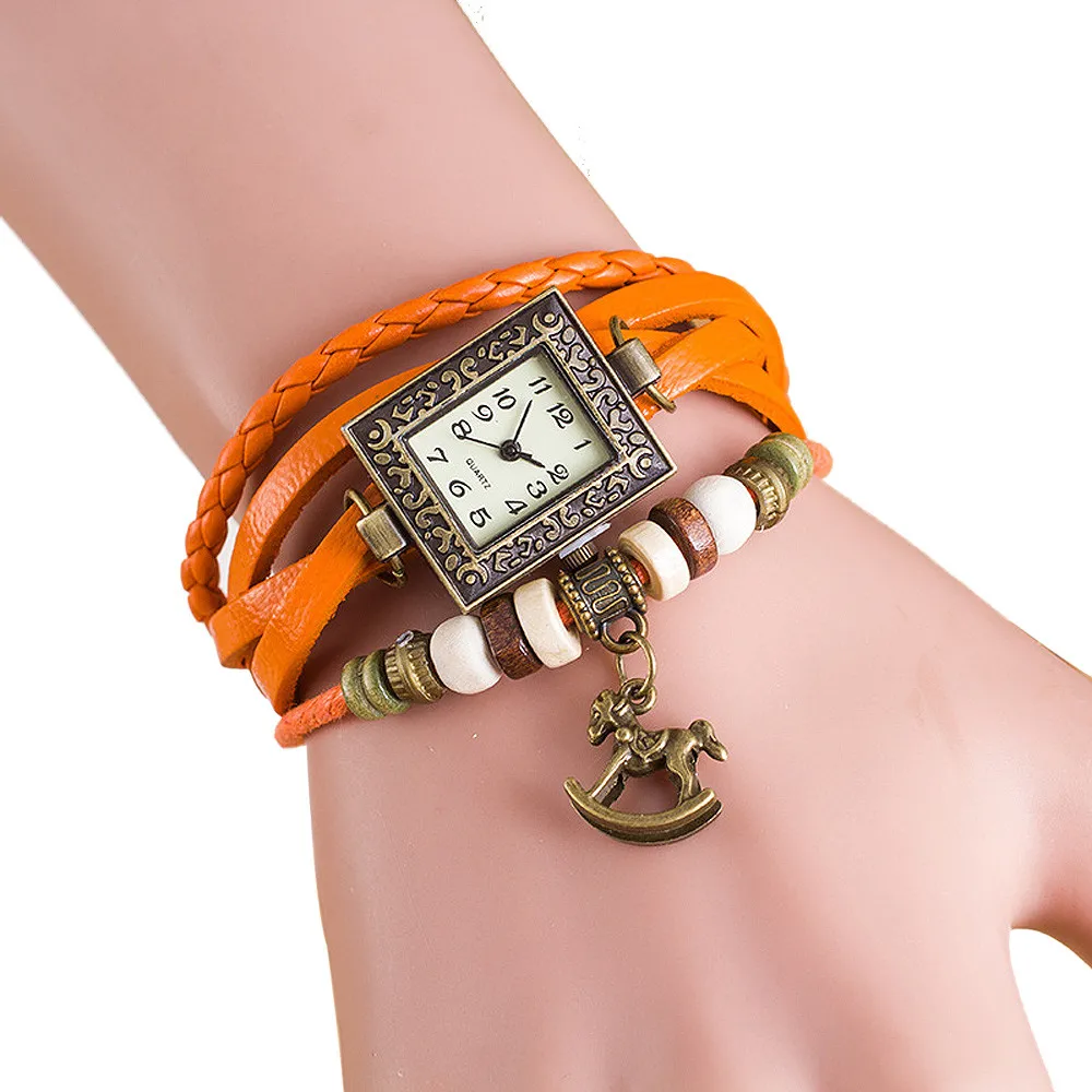 Женские кварцевые часы браслет с кожаным ремешком 2019|Женские наручные часы| |