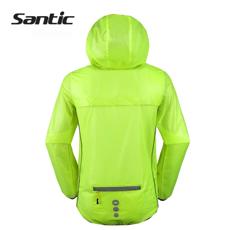 Santic Водонепроницаемый Велоспорт Куртка Плащ UPF30 + Ветрозащитный Дышащий