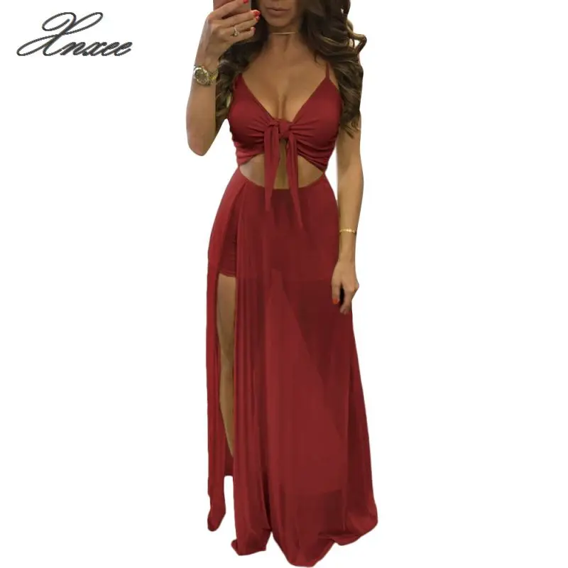 Женское летнее длинное платье-макси в стиле бохо вечерние пляжные платья