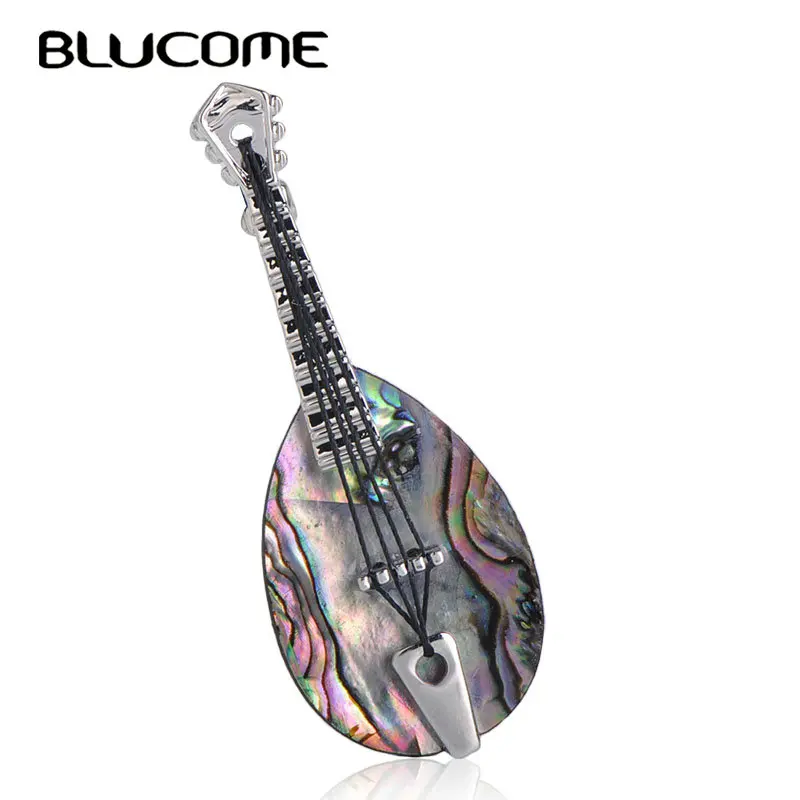 Blucome изысканные музыкальные броши в форме t lute для мужчин ювелирные изделия из