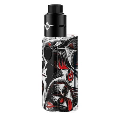 Devils eye Электронная сигарета Rincoe Manto Mini 90 Вт RDA комплект Vape одиночный аккумулятор 18650 маленький размер полный аккумулятор выход PC материал Ecig комплект - Цвет: Devils eye