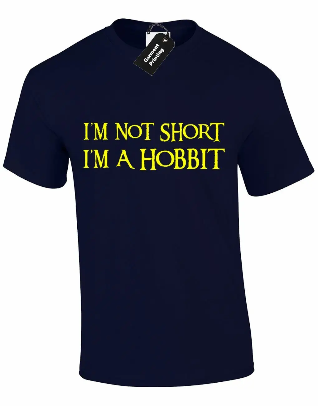 IM NOT SHORT A HOBBIT Мужская футболка забавная качественная дизайнерская Удобная TUMBLR JOKE