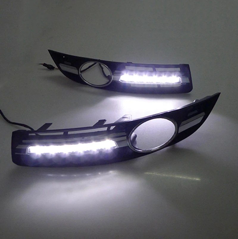 Автомобильная проблесковая 1 набор Автомобильный светодиодный DRL Дневной