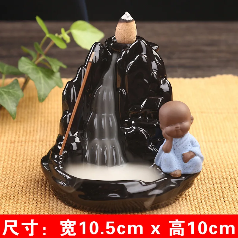 Керамическая курильница для благовоний в виде маленького монаха|ceramic censer|incense stick