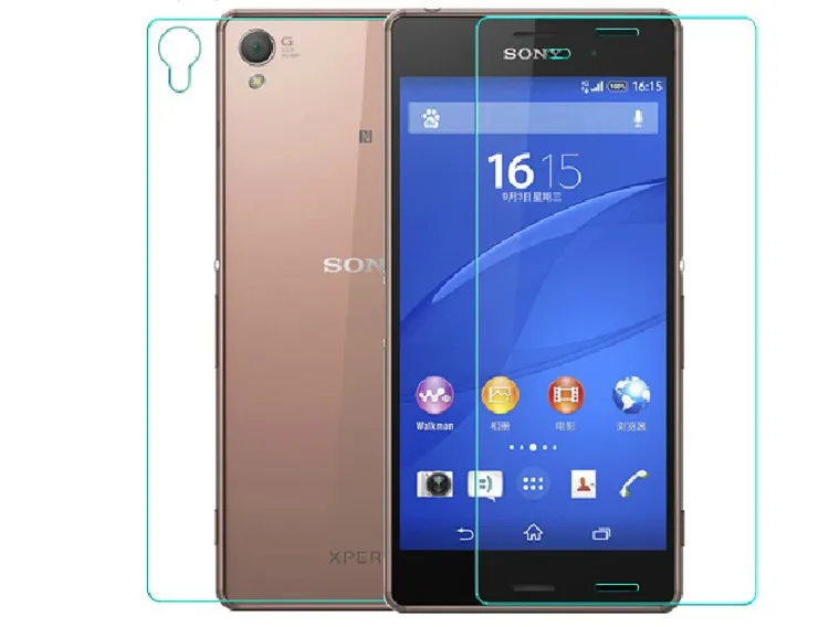 Передняя+ задняя/задняя защитная пленка из закаленного стекла для sony Xperia Z Z1 Z2 Z3 Z4 Z5 M4 M5 Compact mini Plus Premium