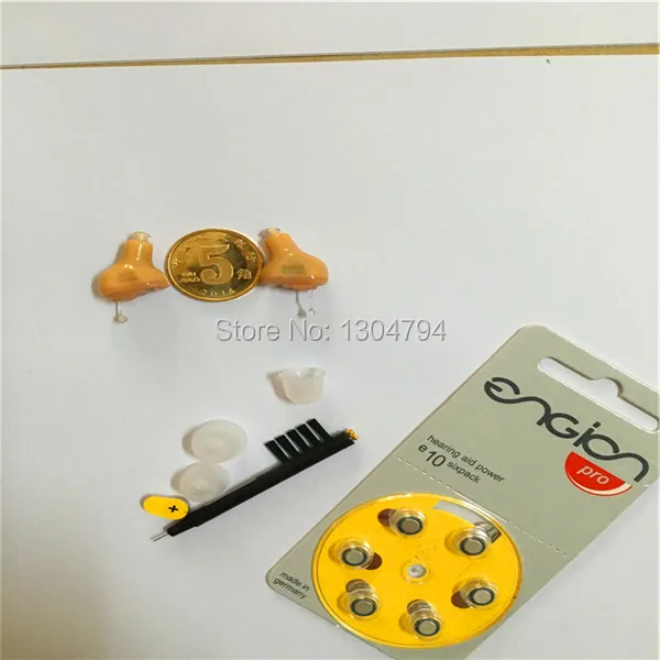 Бесплатная доставка слуховой аппарат 2 шт./лот портативный маленький Невидимый