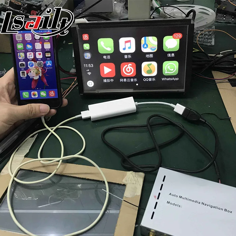 Plug &amp Play IOS USB CarPlaye ключ для Android интерфейс Поддержка сенсорного управления |