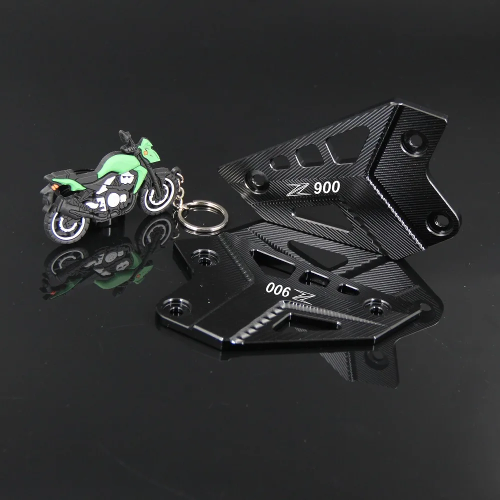 

RiderJacky Motorcycle CNC Aluminum Foot Peg Protector Heel Protective Cover Guard For Kawasaki Z900 2017 2018 Z 900 17 18