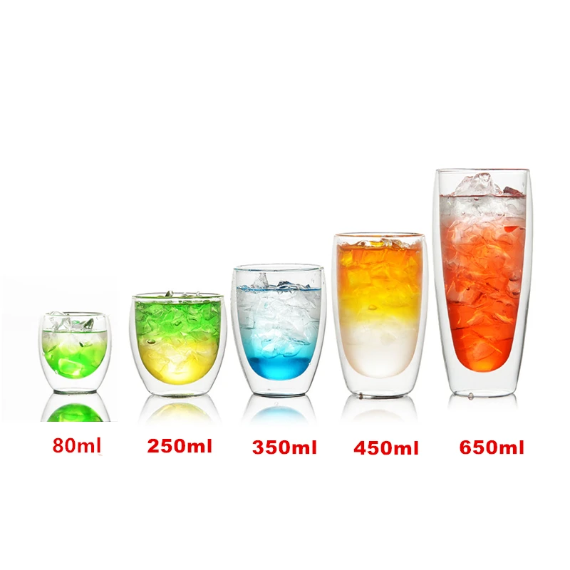 Дания Bodum двойными стенками Творческий из стекла кофе чашки чая сок кружка молока