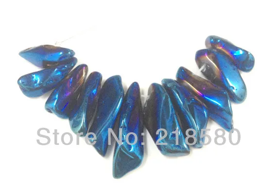 H-PPB02 10 компл./лот Mystic Blue Titanium кварцевая точечная подвеска Bead Set | Украшения и