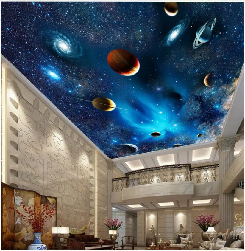 3d wallpaper custom photo Stars of the starry sky living room painting ceiling murals wall mural walls 3 d | Обустройство дома