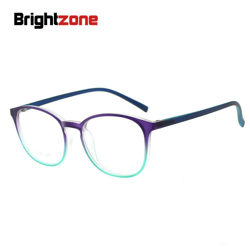 Brightzone Ретро & Винтаж реальные TR 90 круглые очки полноразмерная оправа черный