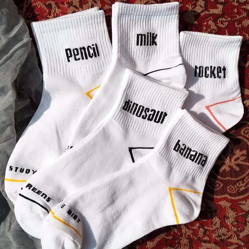 Женские носки с мультяшным принтом милые модные повседневные бананами женские