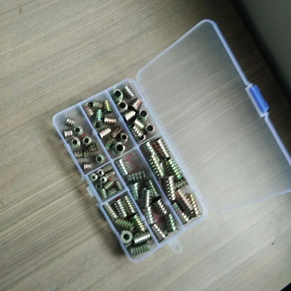 70 шт./компл. M4 // M6/M8 * 8/10/13/18/20/25 резьба из цинкового сплава для деревянной вставки