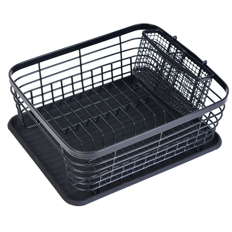 1 шт. обновленная кухонная полка для посуды черная корзина сушки из нержавеющей