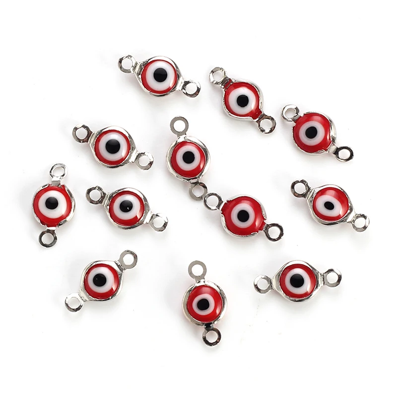 Соединители Lucky Eye 10 шт./лот сглаза для браслетов ожерелий подвесок ювелирные