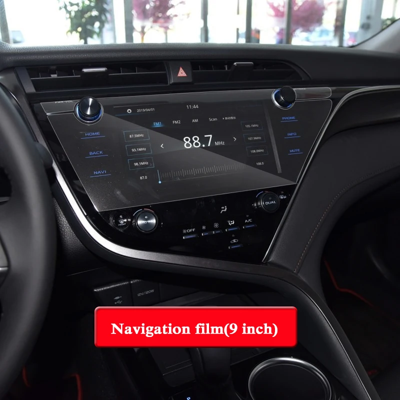 Для Toyota Camry XV70-настоящее время gps навигационный экран стекло защитная пленка приборная панель дисплей пленка внутренние автомобильные аксессуары
