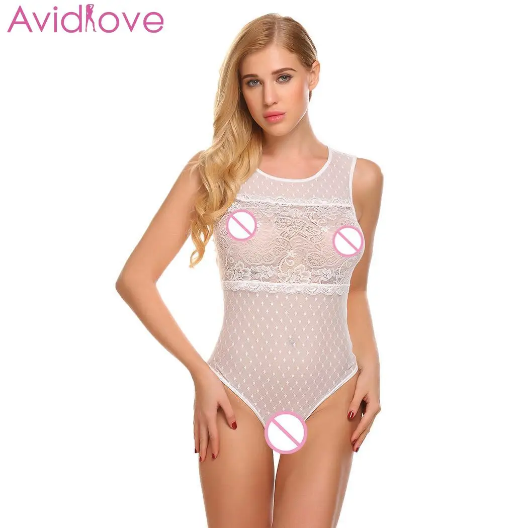Женское боди с чулками Avidlove, кружевное сексуальное нижнее белье, боди, боди с цветочным принтом, без рукавов, с кружевным отверстием