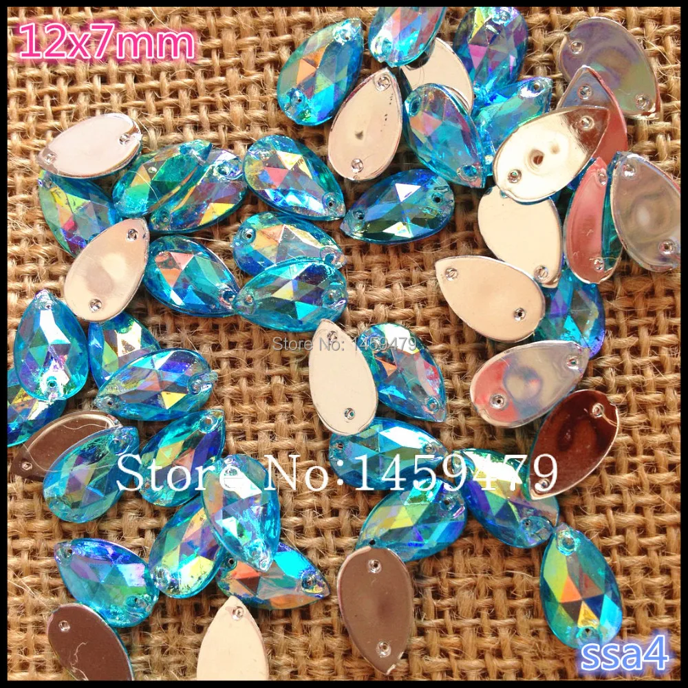 Идеальный акриловую продукцию высокого качества швейная 2 отверстием 12*7 мм синий