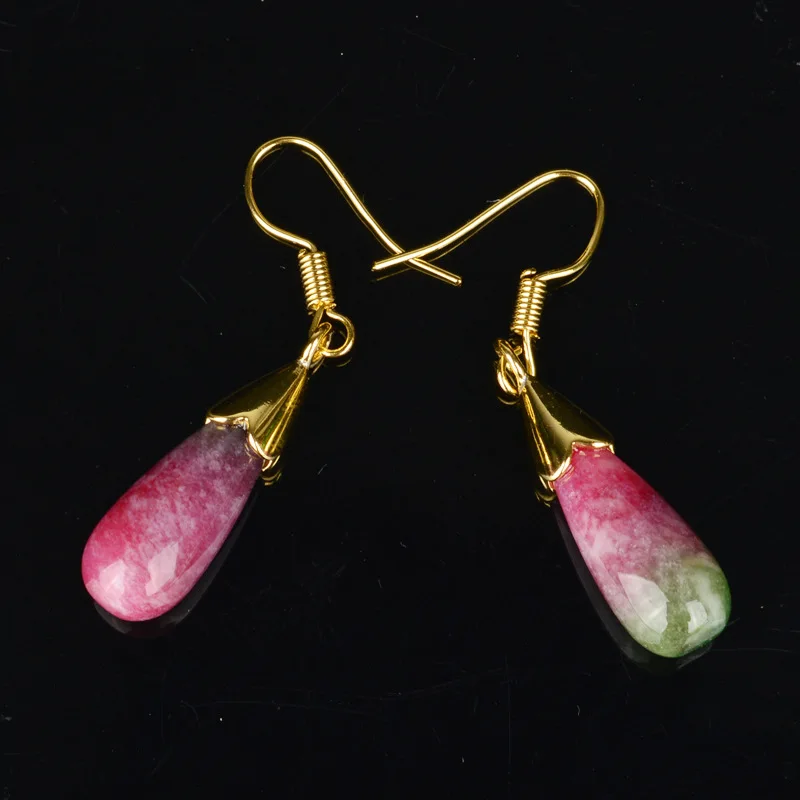 Натуральный персик нефрит Слива ювелирные изделия серьги передача good