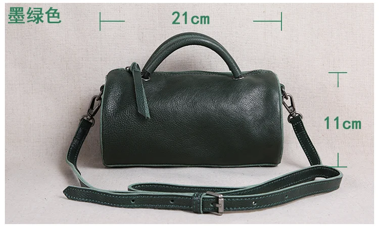 

AETOO Retro leather handbags women bucket bag mini fashion shoulder bag Messenger leather round bag simple tide
