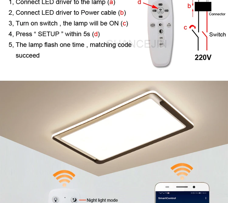 40-60W)X4B260MA remote palette driver constant current LED transformer APP control dimming and color adjusting Input 180-260V