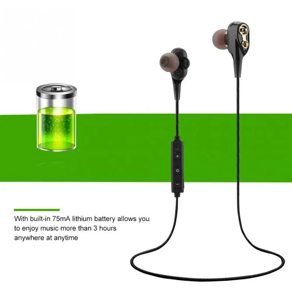 XT21 HiFi тяжелый бас наушники двойной Динамический драйвер вкладыши беспроводной