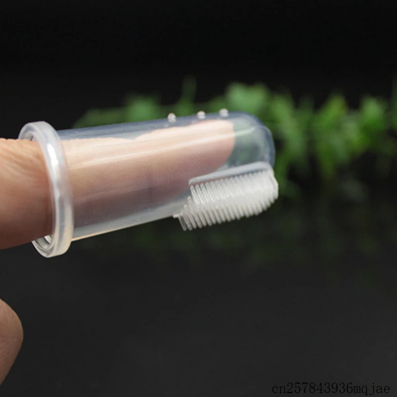 250 Комплектов детских зубных щеток на палец в коробке детские чистые зубные щетки