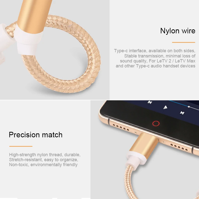 Аудиокабель из сплава 3 5 мм для адаптера usb type c jack адаптер наушников с разъемом