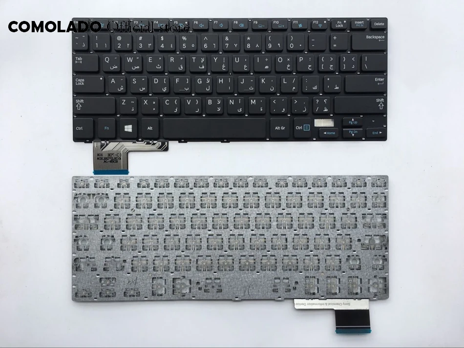 AR арабская клавиатура для Samsung 730U3E NP730U3E 740U3E NP740U3E черная ноутбука макет|Клавиатуры