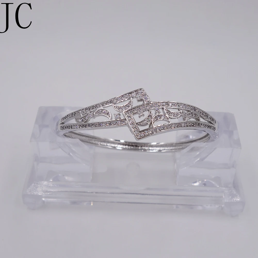 Женский простой браслет золотого цвета с фианитами|free jewelry|jewelry jewelrygold for women |
